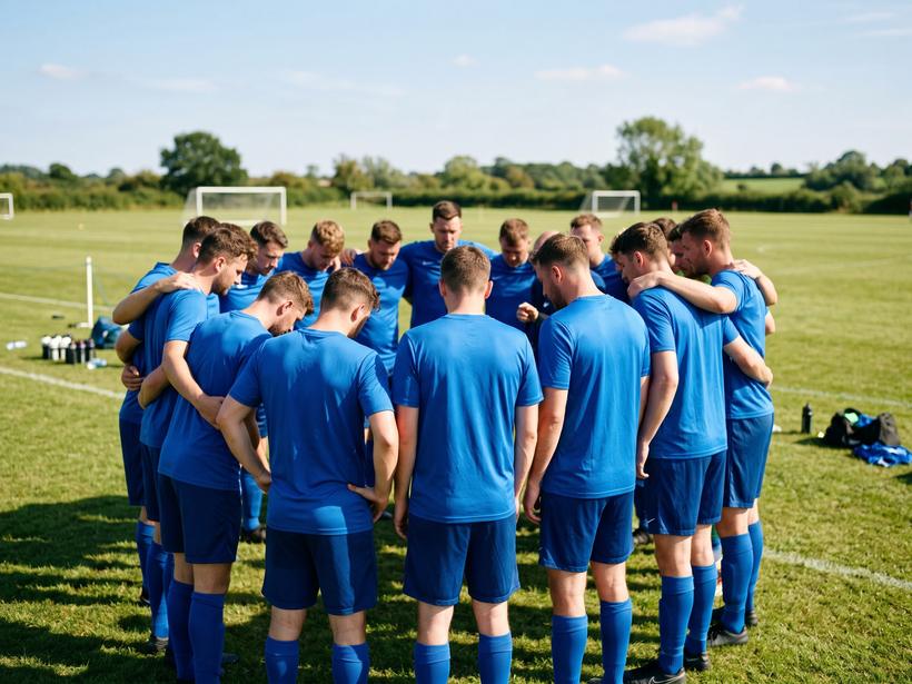 Club team huddle