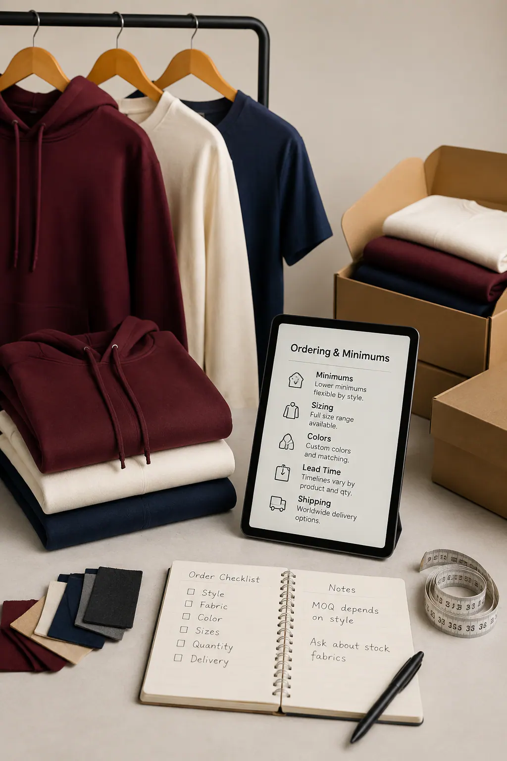 What should buyers know about ordering and minimums?