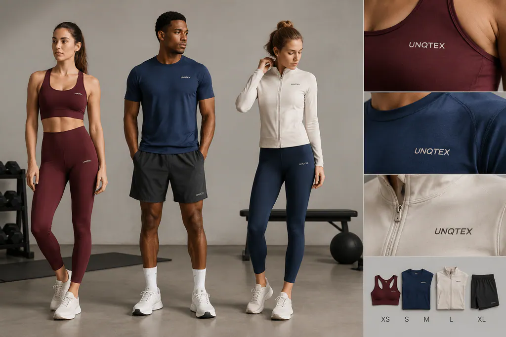 Fitted fitness garments reviewed across several sizes