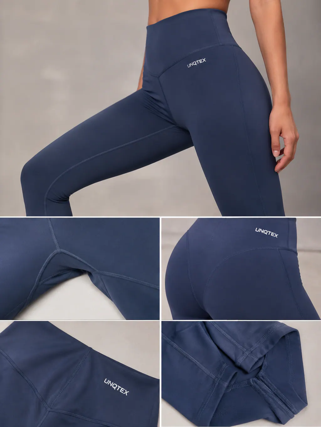 Fitness garment seam, gusset and panel construction details