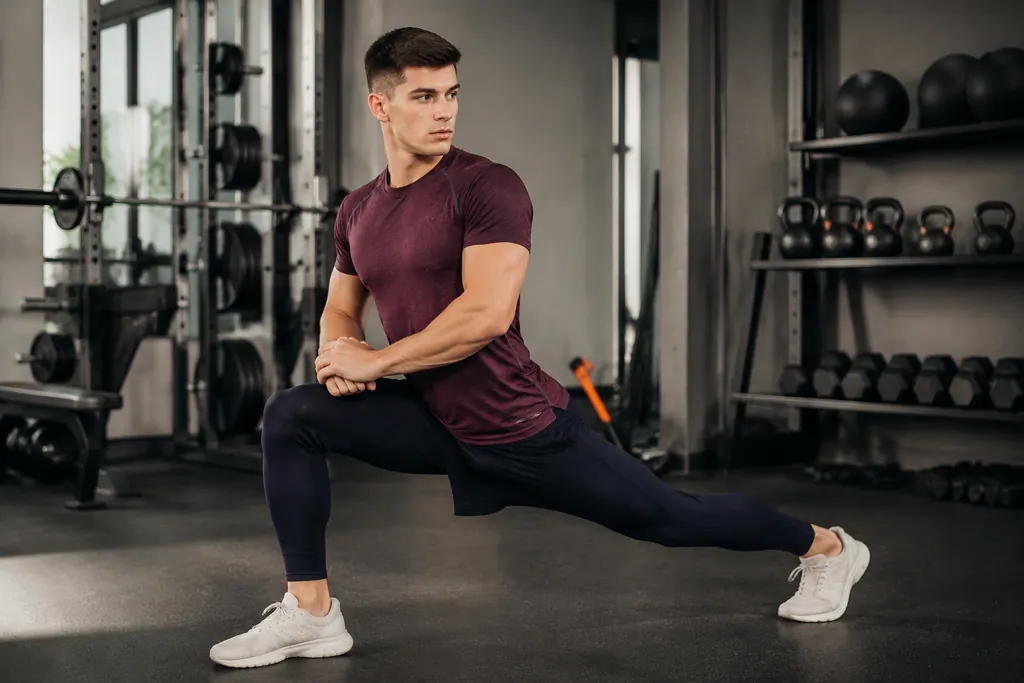 Fitness garment sample undergoing fit and movement review