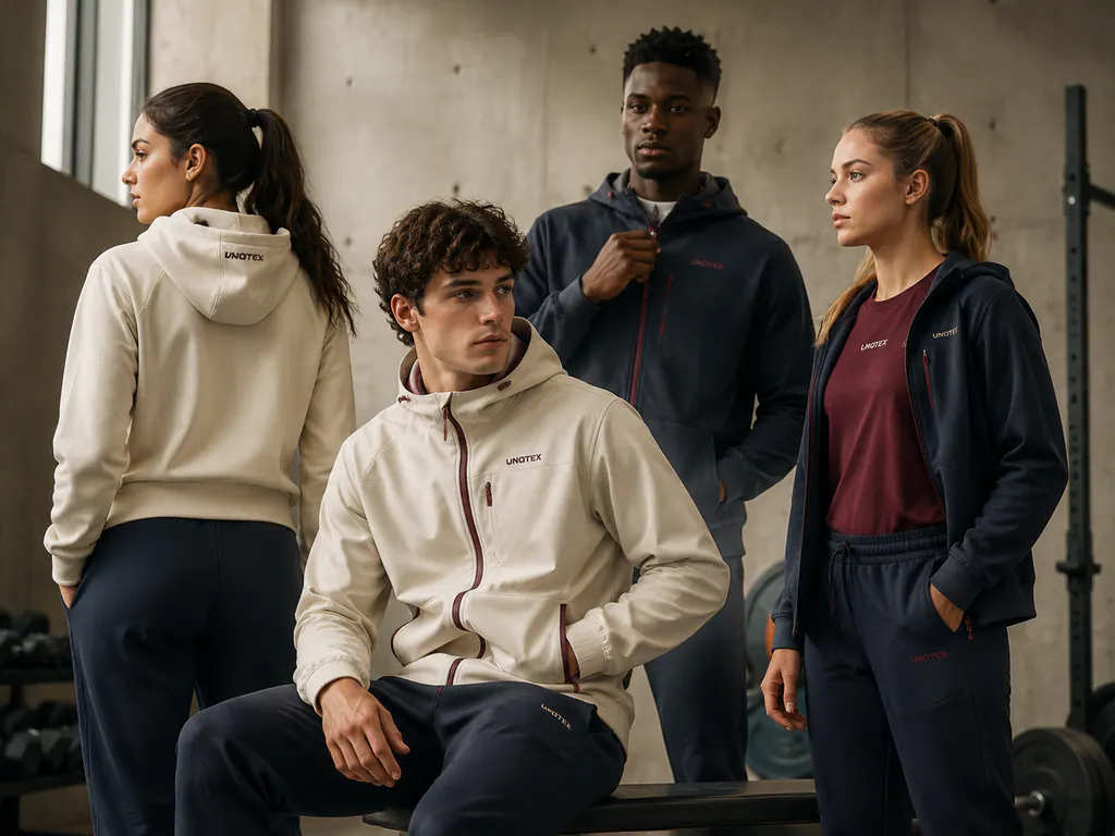 Coordinated training, tracksuit, hoodie and jacket collection