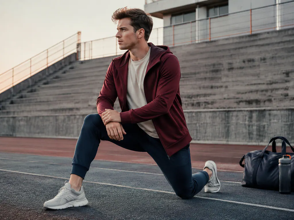 Training, warm-up, travel and outdoor sportswear in their use contexts