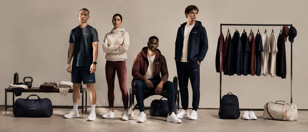 Wide coordinated sportswear collection spanning training and travel layers
